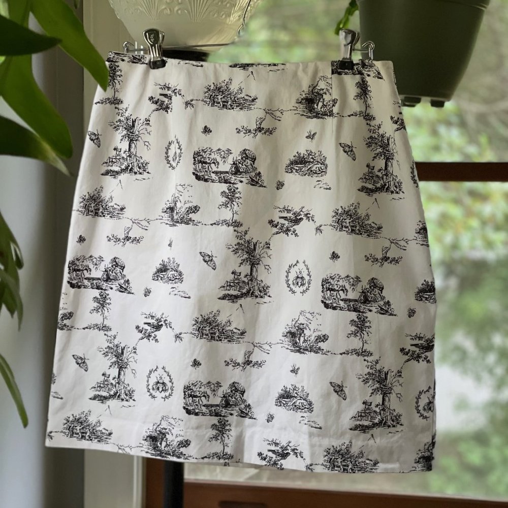 Cottagecore Toile Tube Skirt